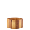 GenWare Acacia Wood Straight Sided Bowl 22.5cm X 12cm