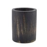 GenWare Black Wash Acacia Wood Cutlery Cylinder