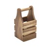 Acacia Wood Cutlery Holder 10cm X 10cm X 20cm