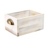 White Wash Acacia Wood Display Drawer 21.5cm X 15cm X 11cm