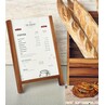 GenWare Acacia Wood A4 Menu Holder 23cm X 34.5cm X 4cm