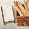 GenWare Acacia Wood A4 Menu Holder 23cm X 34.5cm X 4cm