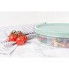 Harfield 3 Compartment Food Container With Lid 21cm Dia x 4.5cm High (496)