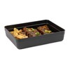 Harfield Black Rectangular Bowl With Clear Lid 2000ml (A768BLA)