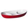 Harfield Acrylic Hors D'oeurve 3 Section Tray 28cm X 17cm (631)