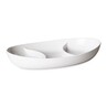 Harfield Acrylic Hors D'oeurve 3 Section Tray 28cm X 17cm (631)