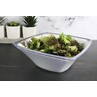 Harfield Acrylic White Curved Display Bowl 2.3Ltr / 24cm X 24cm X 9cm (793)